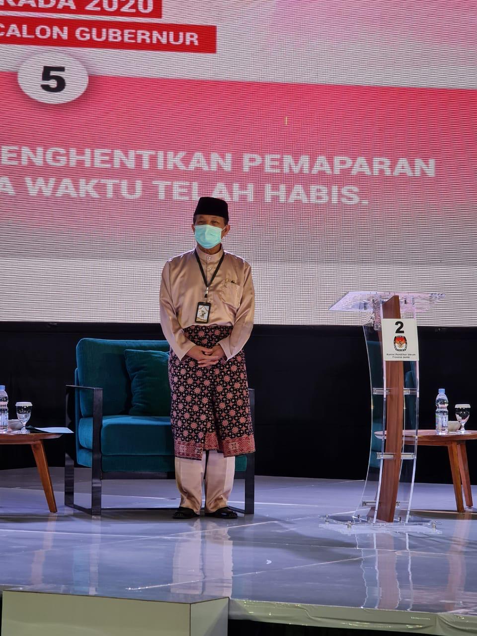 Debat Perdana Antar Cagub,  Fachrori Paparkan Visi-Misi Jambi Berkah