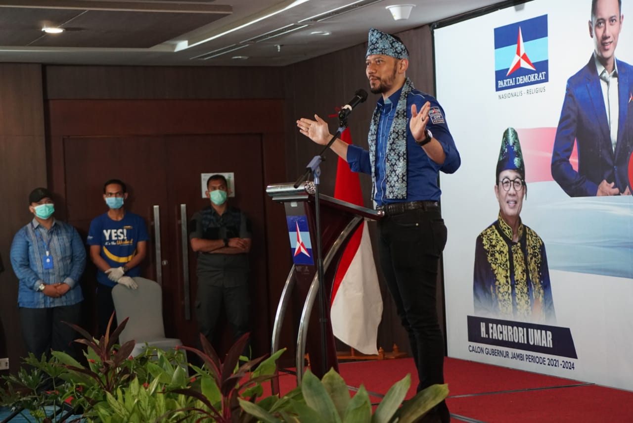 Turun Gunung ke Jambi Misi Khusus AHY Menangkan Fachrori - Syafril