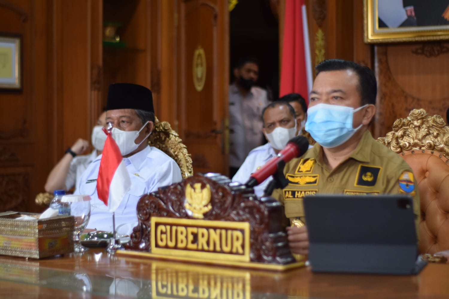 Gubernur Al Haris Siapkan Rencana Strategis Tindak Lanjuti Penetapan PPKM Level IV di Merangin