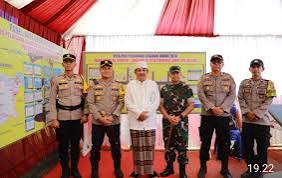 Bupati Lakukan Peninjau Pos PAM Lebaran di Desa Pematang Lumut Kecamatan Betara