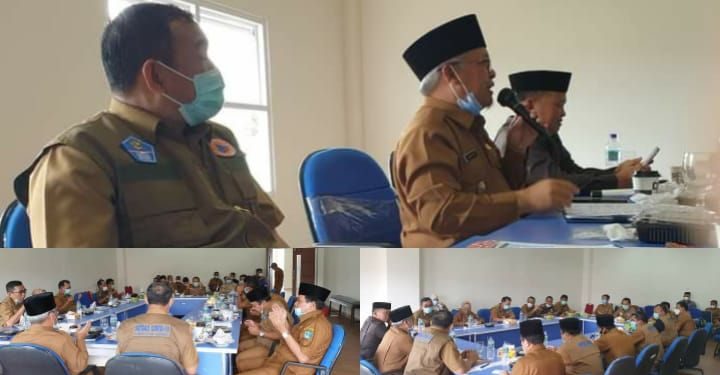 Wabup Kerinci Pimpin Briefing Tim Satgas Penanganan Covid 19, di Bukit Tengah