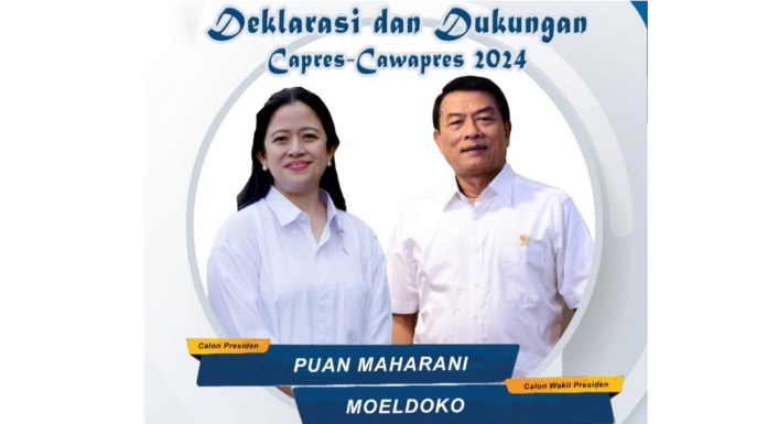 Foto Puan Maharani dan Moeldoko Beredar di Medsos sebagai pasangan capres-cawapres ,ini Tangapan Warganet