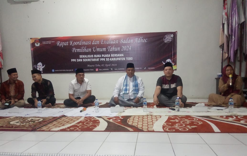 KPU Tebo Gelar Rakor dan Evaluasi Kinerja Adhoc