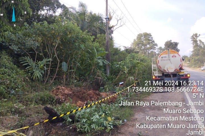 Security Pertamina EP Field Jambi Gagalkan Upaya Pencurian Minyak/Illegal Tapping di KM 18 Jalur Pipa Tempino - Kenali Asam Jambi