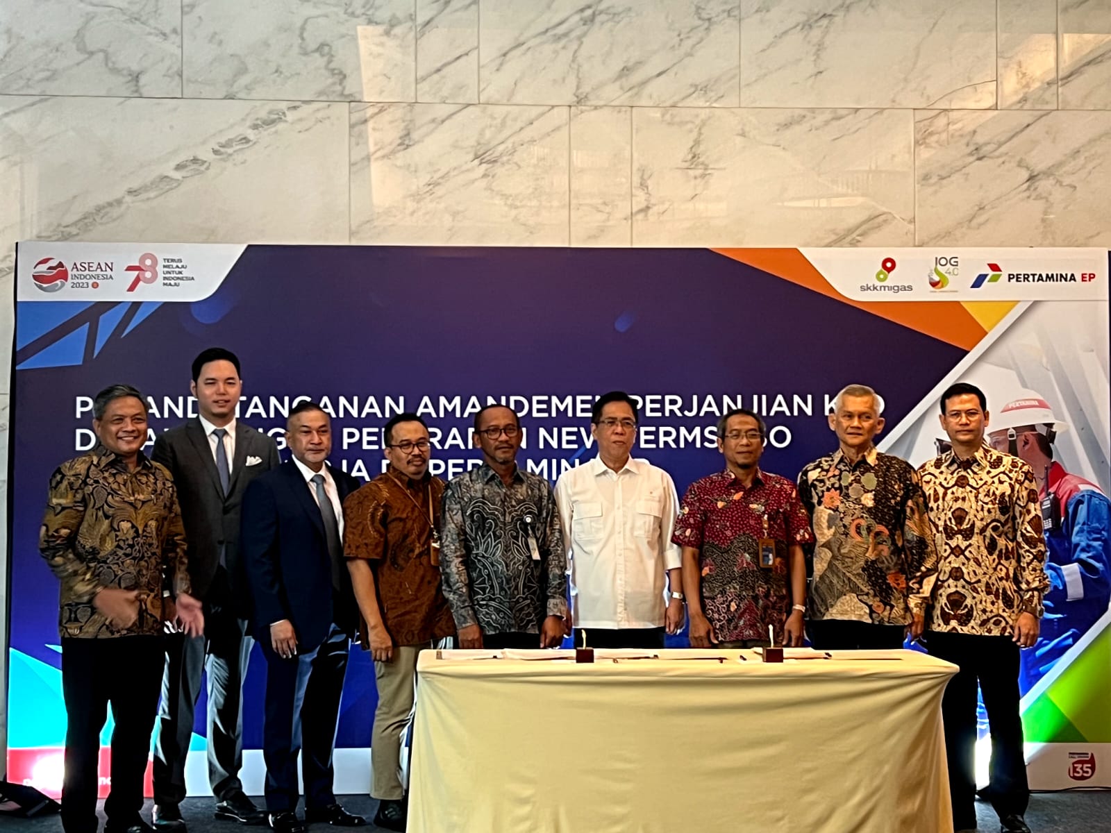 Tingkatkan Produksi Migas, PT Pertamina EP Tandatangani Amandemen Perjanjian Kerja Sama Operasi