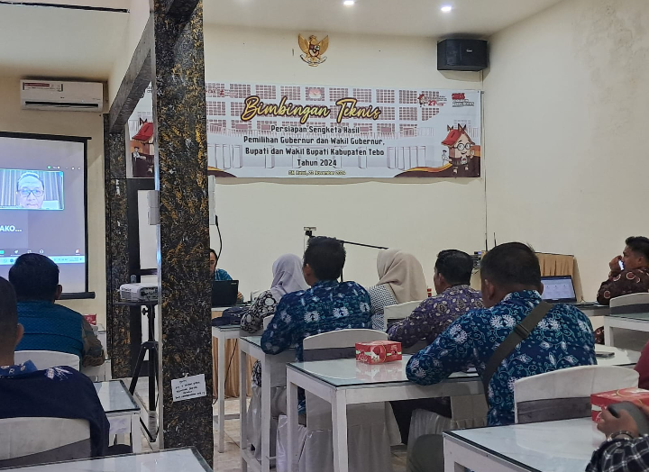 KPU Tebo Gelar Bimtek Persiapan Sengketa Hasil Pilkada 2024 Bersama PPK