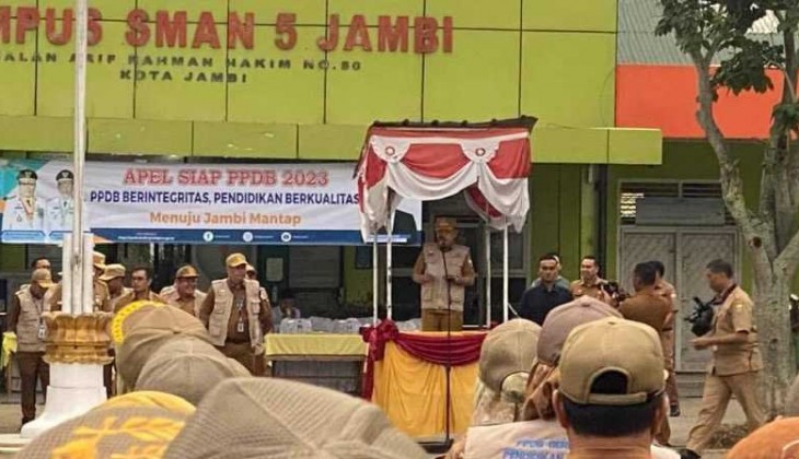 Gubernur Al Haris Pimpin Apel Siap PPDB 2023/2024, Siapkan 51.176 Kuota Siswa SMAN/SMKN