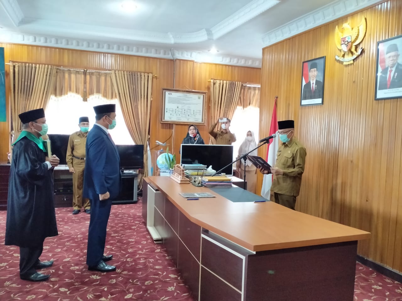 Asraf Kembali di Lantik Adirozal Jabat Pj Sekda Kerinci