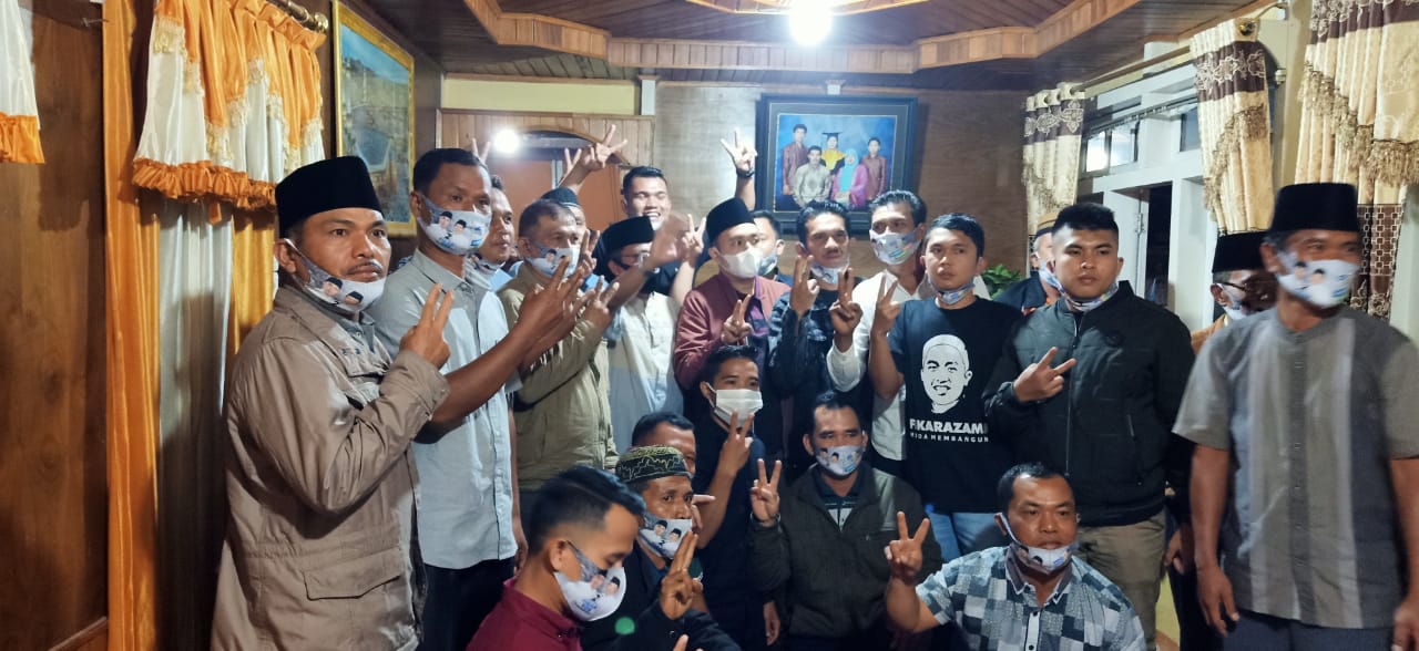 Lantik Tim, Fikar - Yos Optimis Desa Koto Dian Hamparan Rawang Jadi Lumbung Suara