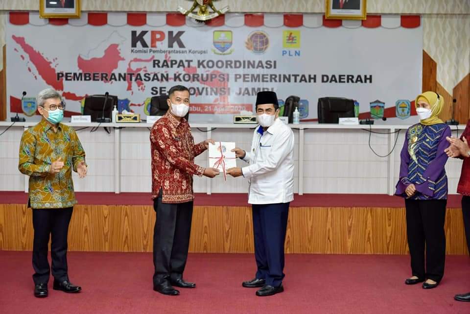 Wako AJB Hadiri Rakor Pencegahan Korupsi Se Provinsi Jambi