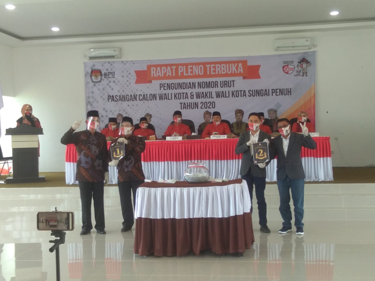 BREAKING NEWS : SAH! Ini Nomor Urut Paslon di Pilwako Sungai Penuh 2020